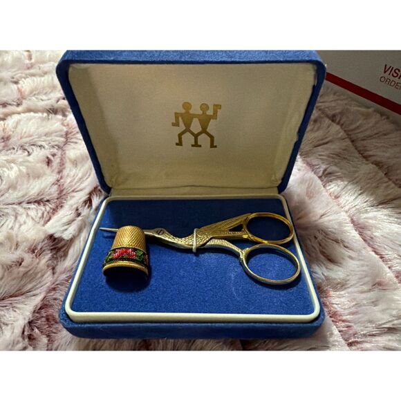 Vintage Wüsthof Solingen Sewing Gift Set - Picture 1 of 5